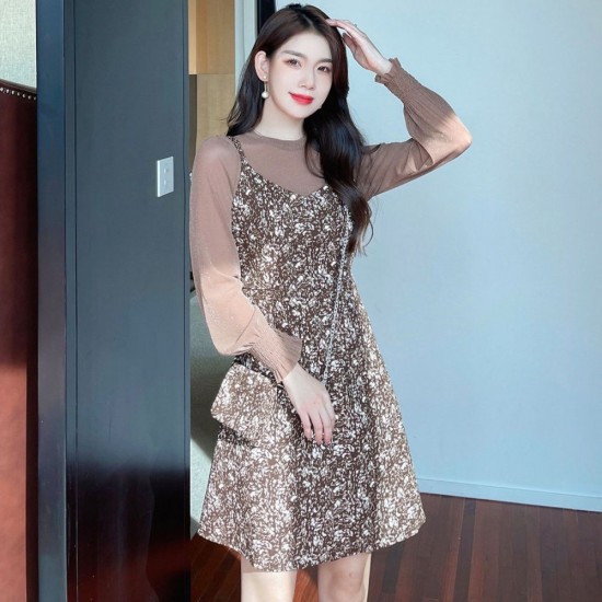 Sling slim dress pinched waist bottoming shirt 2pcs set – PRYCUS MITCHELL INC Sling slim dress pinched waist bottoming shirt 2pcs set – PRYCUS MITCHELL INC