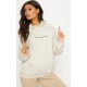 PRETTYLITTLETHING Sand Oversized Sweat Basic Hoodie PRETTYLITTLETHING Sand Oversized Sweat Basic Hoodie
