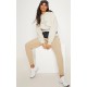 PRETTYLITTLETHING Sand Oversized Sweat Basic Hoodie PRETTYLITTLETHING Sand Oversized Sweat Basic Hoodie