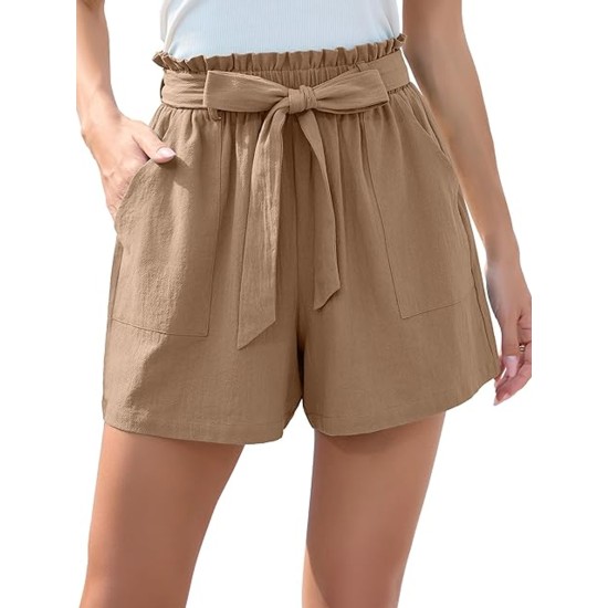 Women Casual Shorts Bowknot Tie Waist Summer Shorts with Pockets – PRYCUS MITCHELL INC Women Casual Shorts Bowknot Tie Waist Summer Shorts with Pockets – PRYCUS MITCHELL INC