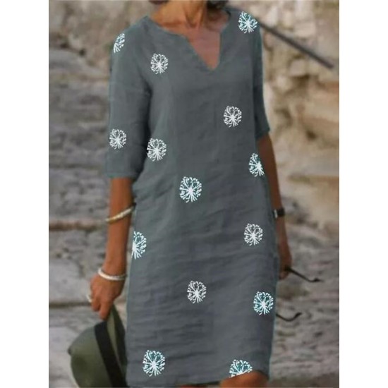 Casual Dress Cotton Linen Dress Midi Dress Linen Fashion Modern Outdoor Daily Vacation V Neck Print 3/4 Length Sleeve Summer Spring 2023 Loose Fit Yellow Red Green Flower S M L XL 2XL – PRYCUS MITCHELL INC Casual Dress Cotton Linen Dress Midi Dress Linen Fashion Modern Outdoor Daily Vacation V Neck Print 3/4 Length Sleeve Summer Spring 2023 Loose Fit Yellow Red Green Flower S M L XL 2XL – PRYCUS MITCHELL INC