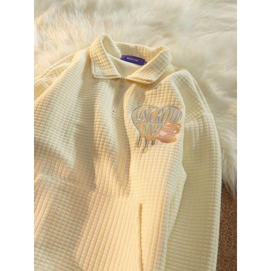Loose long sleeve cstand collar autumn half zip tops – PRYCUS MITCHELL INC Loose long sleeve cstand collar autumn half zip tops – PRYCUS MITCHELL INC