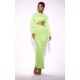 Lime Sequin Cut Out Long Sleeve Maxi Dress Lime Sequin Cut Out Long Sleeve Maxi Dress