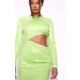 Lime Sequin Cut Out Long Sleeve Maxi Dress Lime Sequin Cut Out Long Sleeve Maxi Dress