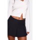 Black Tailored Woven Box Pleat Skater Skort Black Tailored Woven Box Pleat Skater Skort