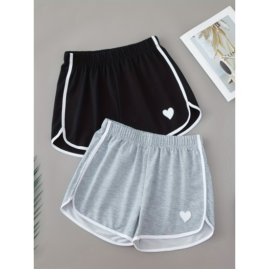 3pcs Contrast Binding Causal Sports Shorts, Loose Running Workout Shorts, Women’s Activewear – PRYCUS MITCHELL INC 3pcs Contrast Binding Causal Sports Shorts, Loose Running Workout Shorts, Women’s Activewear – PRYCUS MITCHELL INC