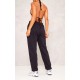 Black Sweat Cuffed High Waist Sweatpants Black Sweat Cuffed High Waist Sweatpants