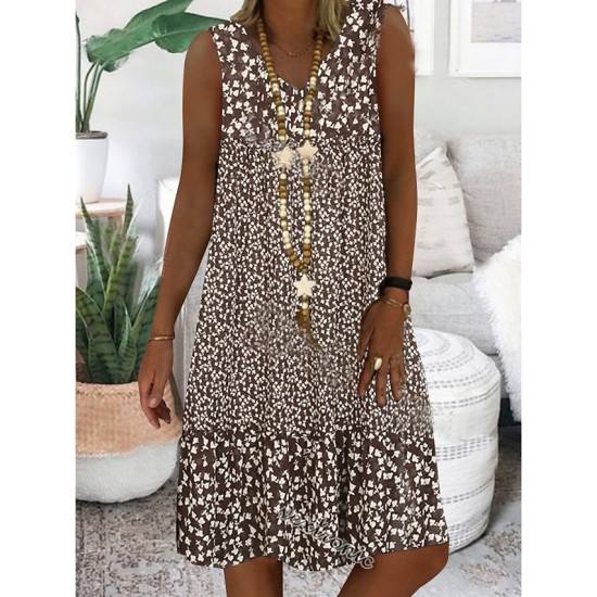 Casual Dress Shift Dress Midi Dress Brown Sleeveless Floral Print Spring Summer V Neck Basic Daily Weekend 2023 S M L XL XXL 3XL – PRYCUS MITCHELL INC Casual Dress Shift Dress Midi Dress Brown Sleeveless Floral Print Spring Summer V Neck Basic Daily Weekend 2023 S M L XL XXL 3XL – PRYCUS MITCHELL INC