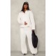 Maternity Cream Quarter Zip Long Sleeve Sweatshirt Maternity Cream Quarter Zip Long Sleeve Sweatshirt