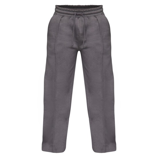 Petite Steel Blue Wide Leg Seam Detailed Sweatpants Petite Steel Blue Wide Leg Seam Detailed Sweatpants