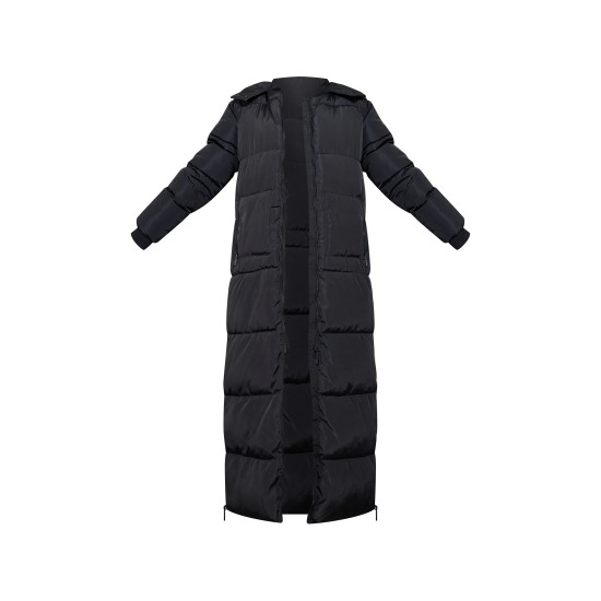 Tall Black Maxi Longline Hooded Puffer Coat Tall Black Maxi Longline Hooded Puffer Coat