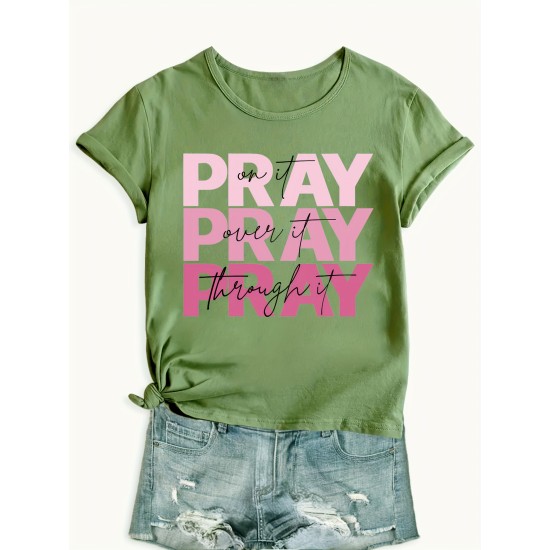 Women’s Vibrant Letter Print Tee ?C Slim-fit Summer Running Top ?C Breathable Short Sleeve Sportswear – PRYCUS MITCHELL INC Women’s Vibrant Letter Print Tee ?C Slim-fit Summer Running Top ?C Breathable Short Sleeve Sportswear – PRYCUS MITCHELL INC