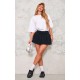 Black Stretch Woven Low Rise Pleated Micro Mini Skirt Black Stretch Woven Low Rise Pleated Micro Mini Skirt