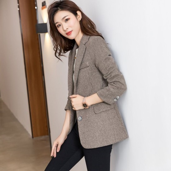 Korean style Casual coat fashion brown business suit – PRYCUS MITCHELL INC Korean style Casual coat fashion brown business suit – PRYCUS MITCHELL INC