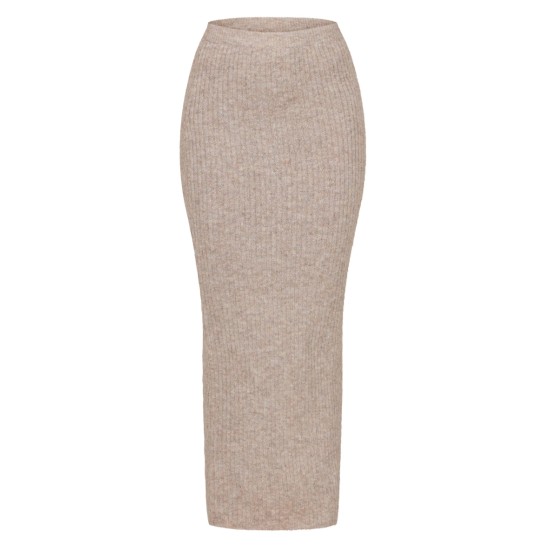 Mocha Luxe Knit Low Rise Midaxi Skirt Mocha Luxe Knit Low Rise Midaxi Skirt
