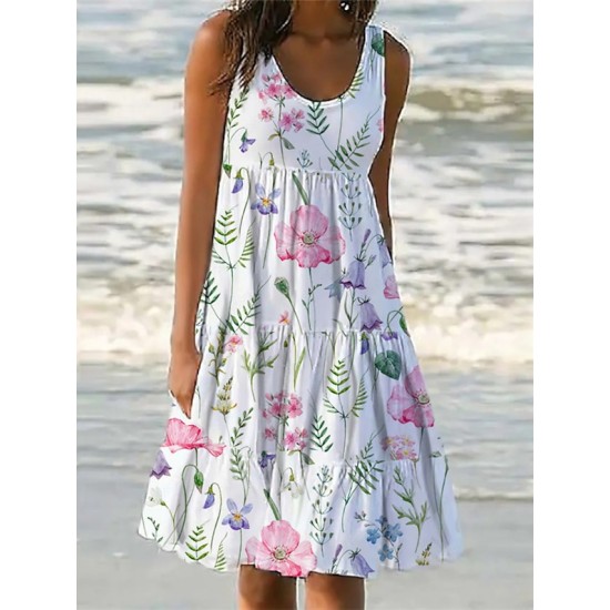 Casual Dress Shift Dress Sundress Midi Dress White Sleeveless Floral Pocket Spring Summer U Neck Vacation 2023 S M L XL XXL 3XL – PRYCUS MITCHELL INC Casual Dress Shift Dress Sundress Midi Dress White Sleeveless Floral Pocket Spring Summer U Neck Vacation 2023 S M L XL XXL 3XL – PRYCUS MITCHELL INC
