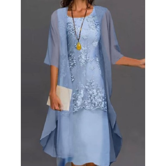 Dress Set Lace Dress Midi Dress Light Blue Green Gray Half Sleeve Floral Embroidered Layered Patchwork Summer Spring Fall Crew Neck Elegant Chinoiserie 2023 M L XL XXL XXXL 4XL 5XL – PRYCUS MITCHELL INC Dress Set Lace Dress Midi Dress Light Blue Green Gray Half Sleeve Floral Embroidered Layered Patchwork Summer Spring Fall Crew Neck Elegant Chinoiserie 2023 M L XL XXL XXXL 4XL 5XL – PRYCUS MITCHELL INC