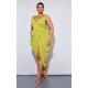Plus Olive Underwire Detail Draped Midi Dress Plus Olive Underwire Detail Draped Midi Dress