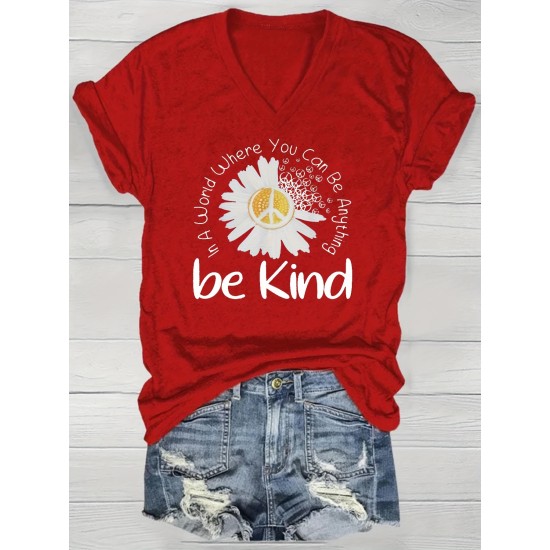 Floral Print V Neck T-shirt, Casual Short Sleeve Top For Spring & Summer, Women’s Clothing – PRYCUS MITCHELL INC Floral Print V Neck T-shirt, Casual Short Sleeve Top For Spring & Summer, Women’s Clothing – PRYCUS MITCHELL INC