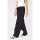 Black Thin Waistband Drawstring Detail Track Pants Black Thin Waistband Drawstring Detail Track Pants