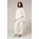PRETTYLITTLETHING Sand Premium Studio Print Cuffed Sweatpants PRETTYLITTLETHING Sand Premium Studio Print Cuffed Sweatpants