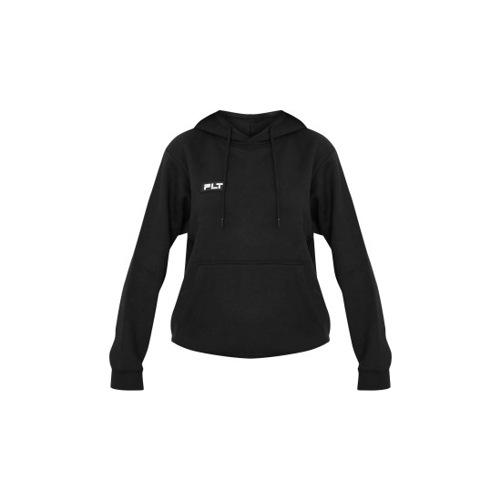PRETTYLITTLETHING Logo Black Badge Detail Oversized Fit Hoodie PRETTYLITTLETHING Logo Black Badge Detail Oversized Fit Hoodie
