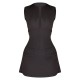 Petite Black Tailored Fitted Mini Dress Petite Black Tailored Fitted Mini Dress