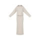 Taupe Knitted Zip Up Sweater And Maxi Skirt Set Taupe Knitted Zip Up Sweater And Maxi Skirt Set