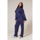 PRETTYLITTLETHING Navy Wide Leg Embroidered Sweatpants PRETTYLITTLETHING Navy Wide Leg Embroidered Sweatpants