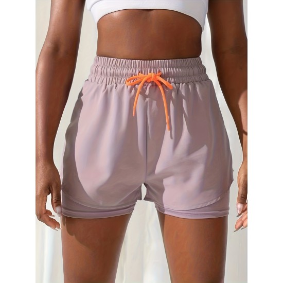 Comfort-Woven Quick-Dry Women’s Sport Shorts – Breathable, Stylish Alphabet Design, Adjustable Drawstring Waist for All Seasons – PRYCUS MITCHELL INC Comfort-Woven Quick-Dry Women’s Sport Shorts – Breathable, Stylish Alphabet Design, Adjustable Drawstring Waist for All Seasons – PRYCUS MITCHELL INC