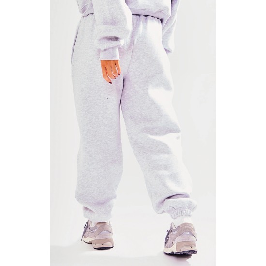 PRETTYLITTLETHING Petite Ash Grey Branded Sweatpants PRETTYLITTLETHING Petite Ash Grey Branded Sweatpants