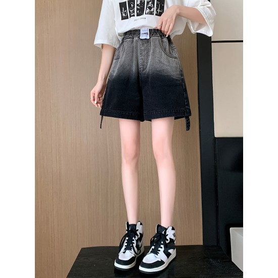 High Elastic Waist Washed Denim Shorts, Loose Fit Slash Pockets Short Denim Pants, Women’s Denim Jeans & Clothing – PRYCUS MITCHELL INC High Elastic Waist Washed Denim Shorts, Loose Fit Slash Pockets Short Denim Pants, Women’s Denim Jeans & Clothing – PRYCUS MITCHELL INC